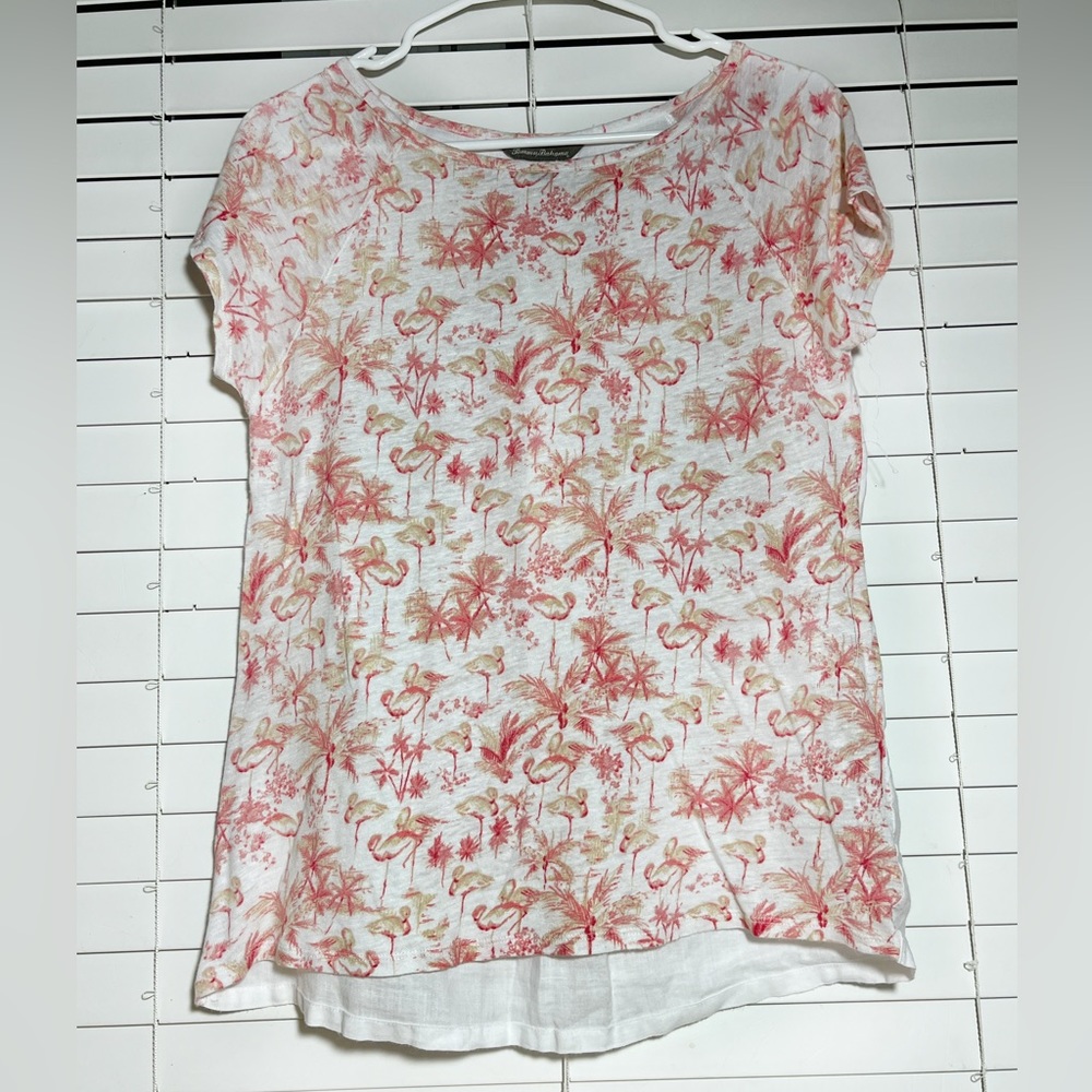 Tommy Bahama Women’s top short sleeve round neck Sz S/P